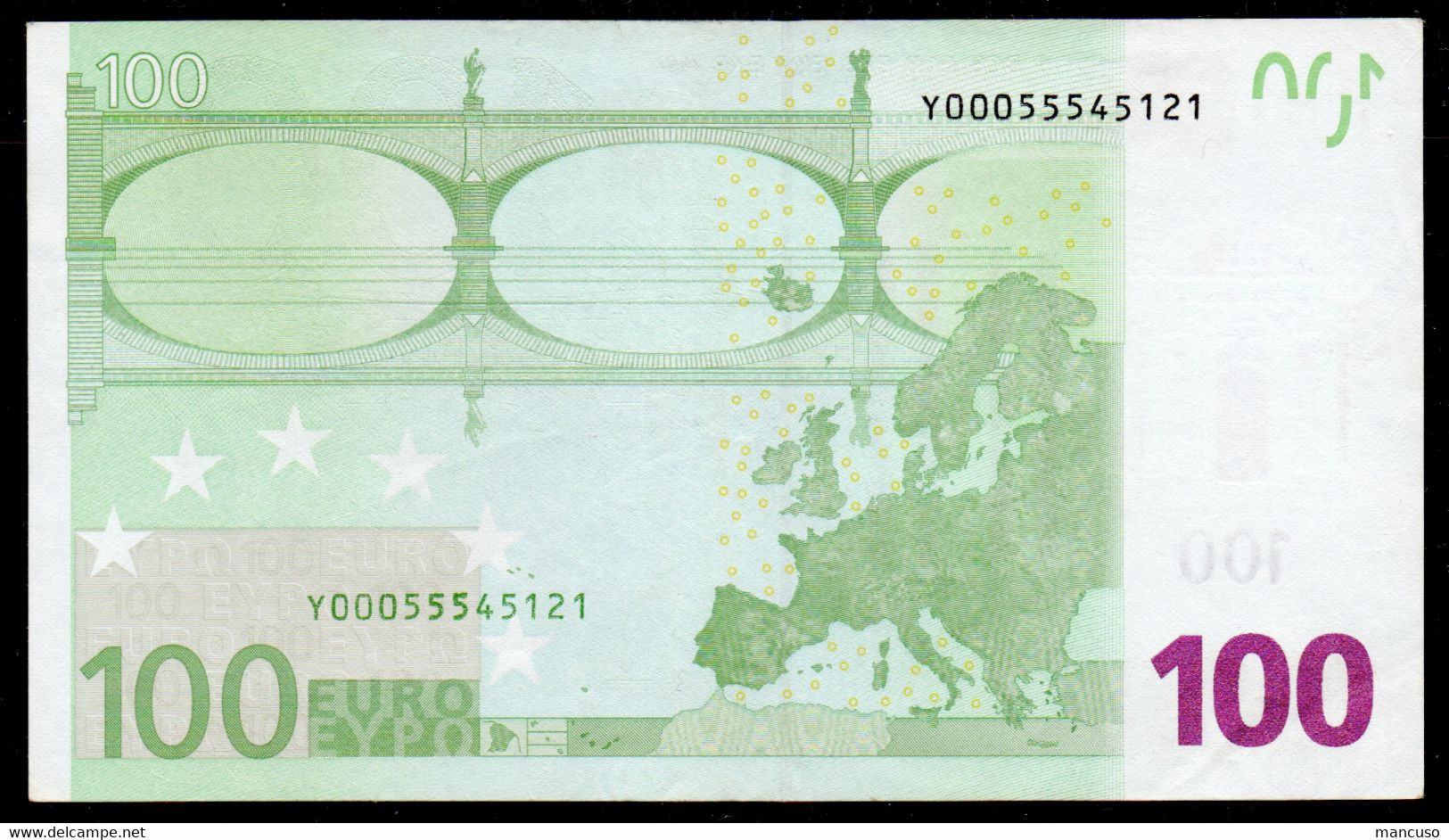 RARE 100 EURO  GREECE Y000555  P005  -  DUISENBERG   CIRCULATED - 100 Euro