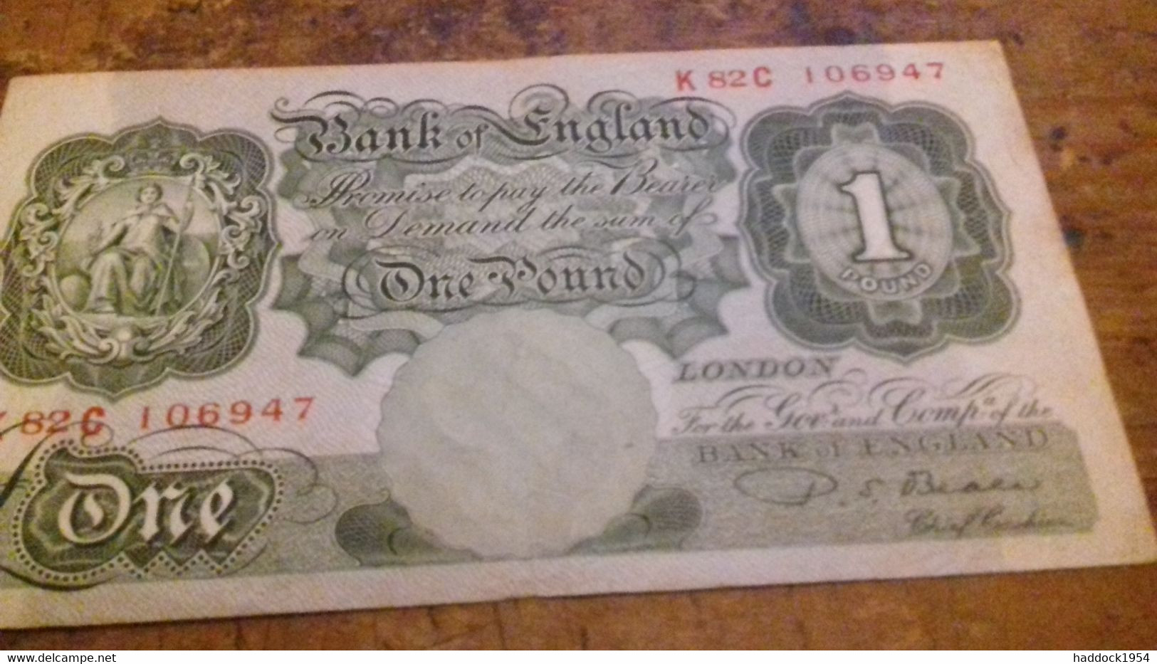 Billet De One Pound - Other & Unclassified
