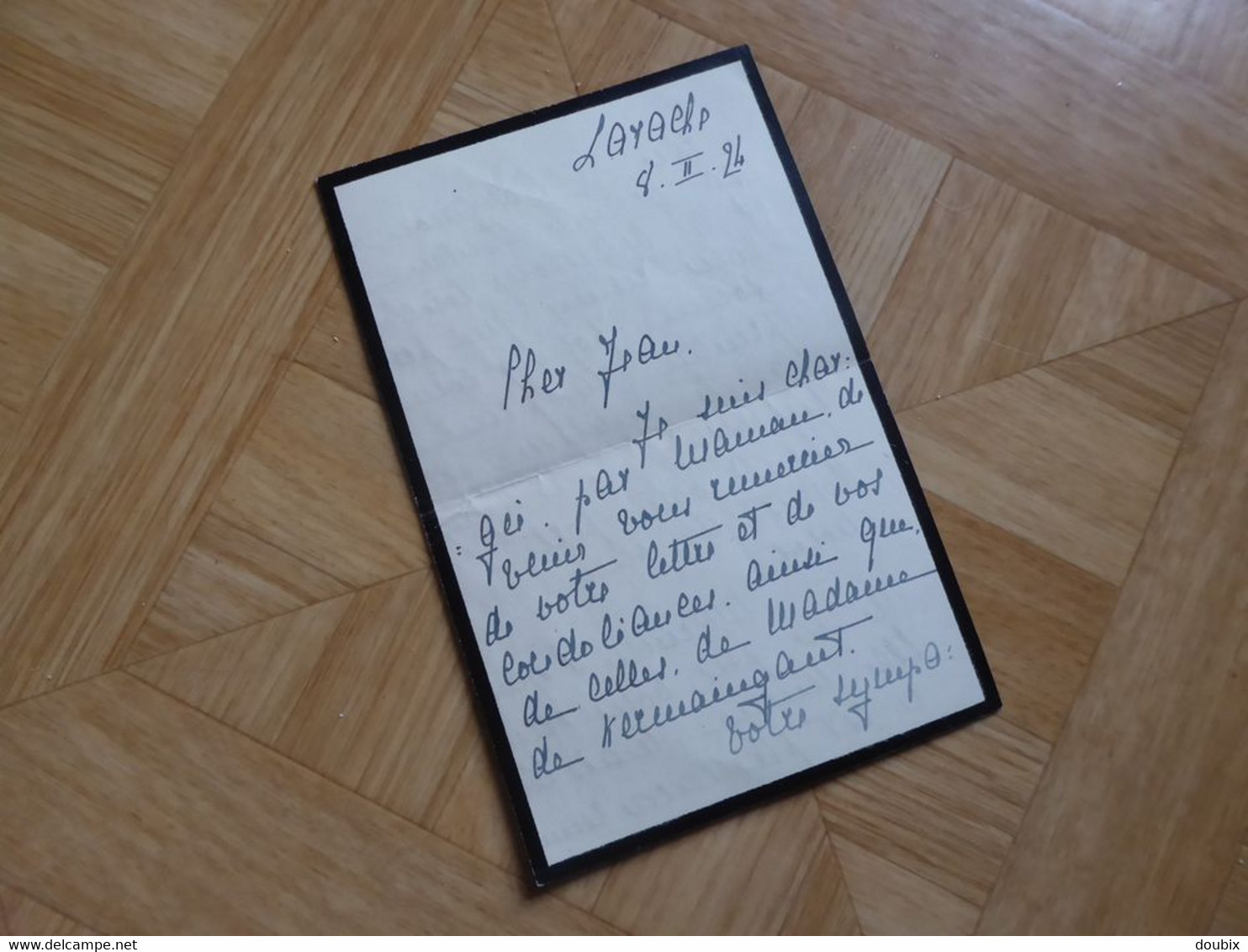 Francoise D'ORLEANS (1902-1953) PRINCESSE De Grèce. GREECE Ελλάδα. AUTOGRAPH Décès Ferdinand D'Orléans. - Other & Unclassified