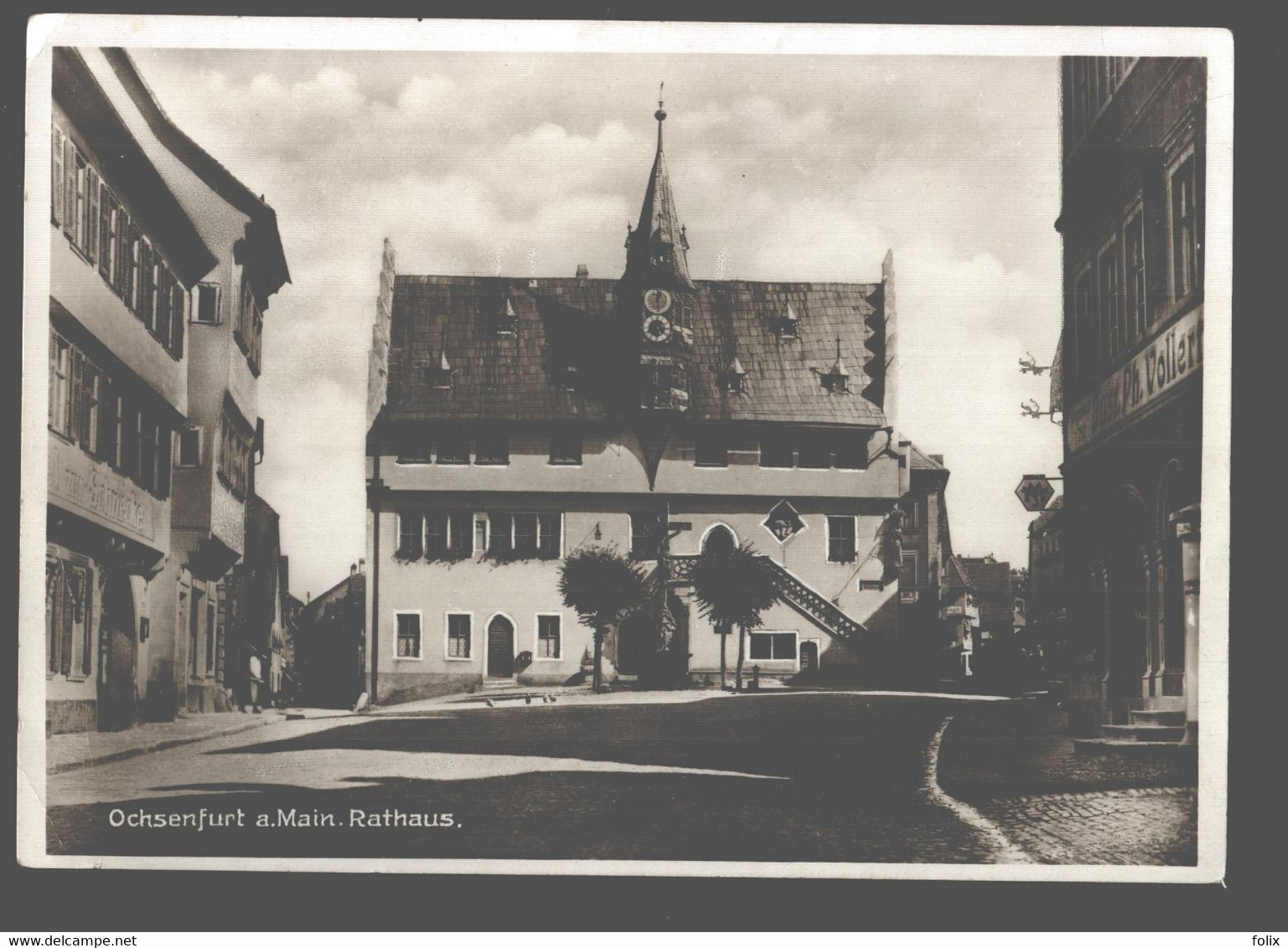 Ochsenfurt A. Main - Rathaus - Fotokarte - Ochsenfurt