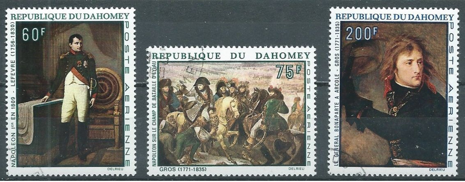 Dahomey Poste Aérienne YT N°102-103-104 Napoléon Bonaparte Oblitéré ° - Benin – Dahomey (1960-...)