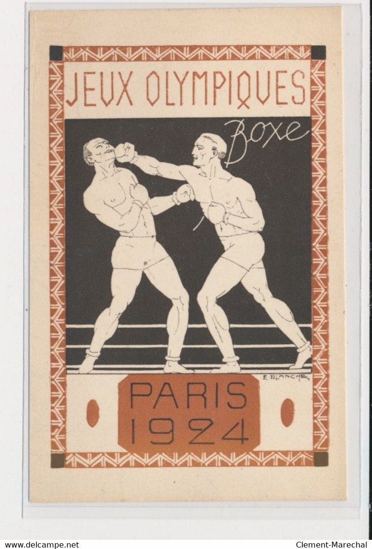 SPORTS : JEUX OLYMPIQUES PARIS 1924 - Illustrée Par Blanche "la Boxe" - état - Jeux Olympiques