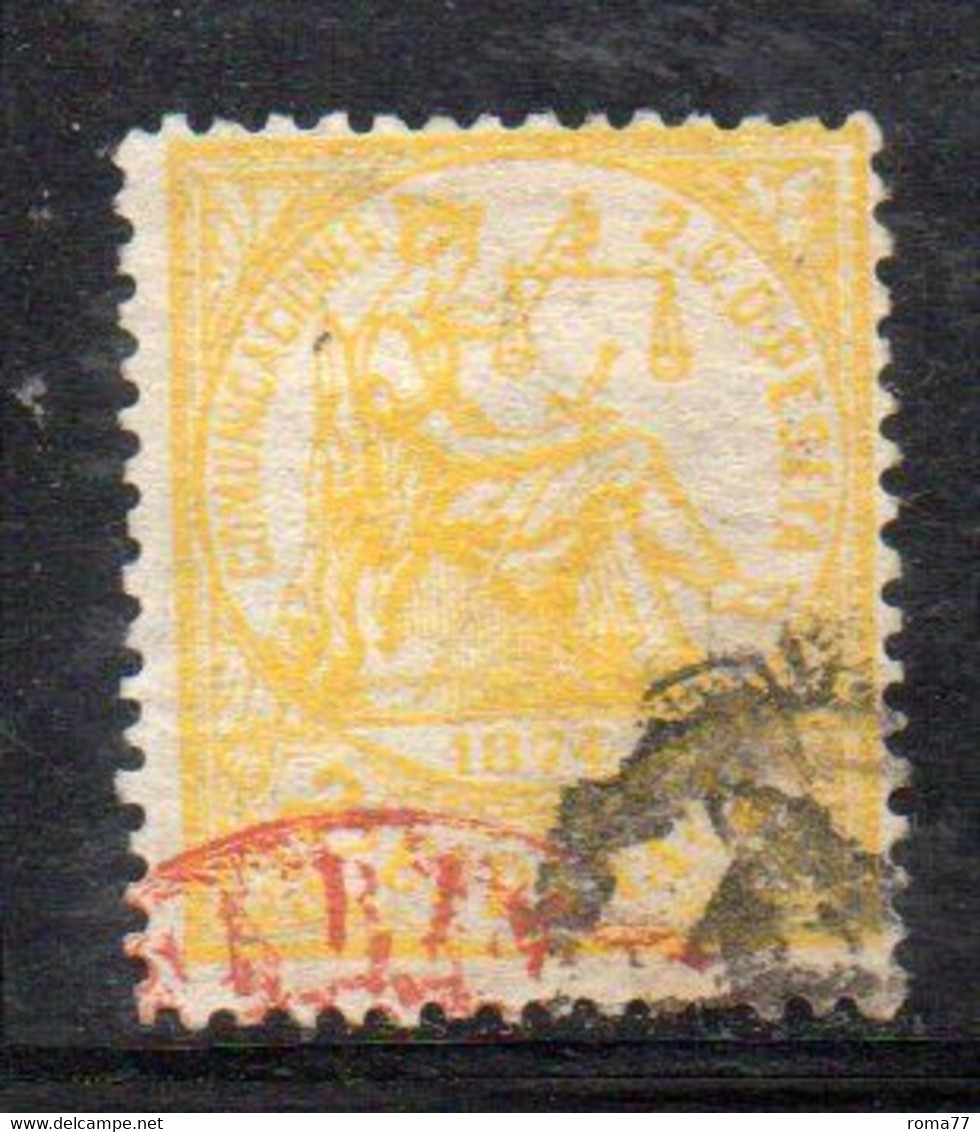 Y1685 - SPAGNA 1874 , Reggenza 2 Cent N. 141 Usato - Used Stamps