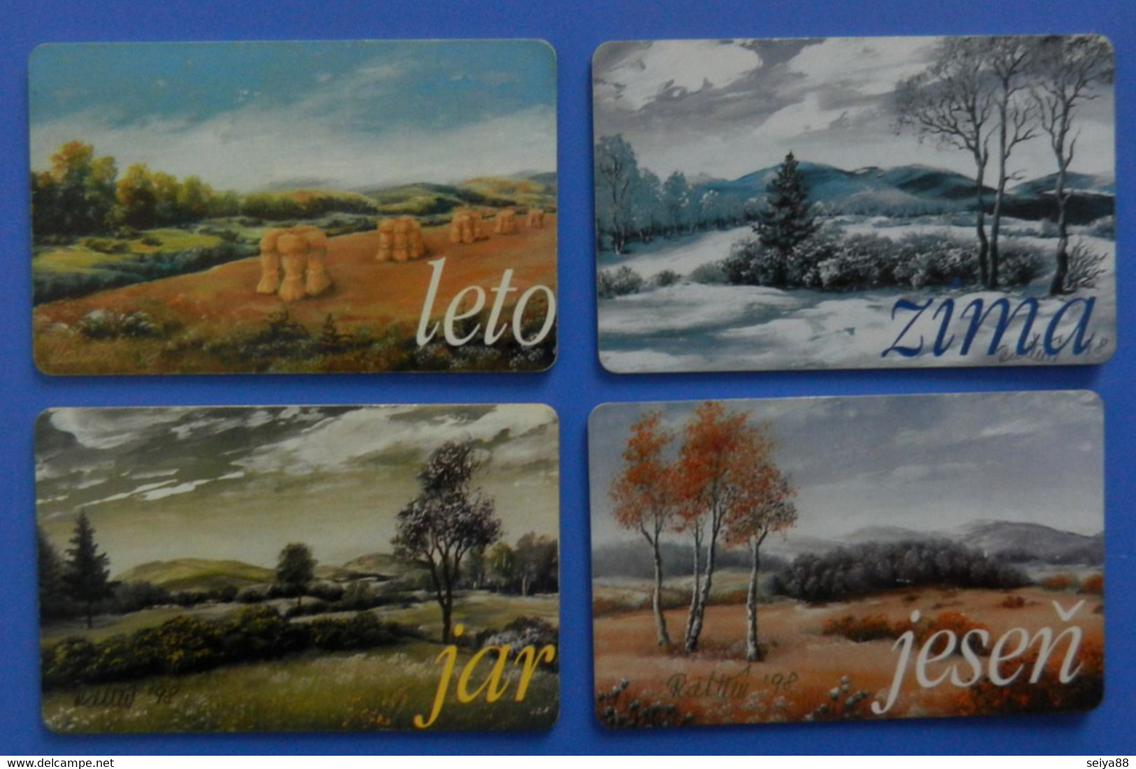 Slovakia X4 Stagioni Seasons Spring Fall Autumn Winter Fall Summer Slovenske Leto Jesen Jar Zima - Estaciones