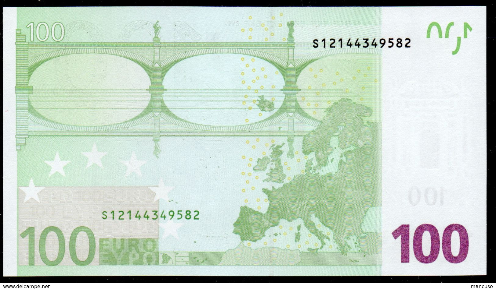S  ITALIA  100 EURO  J016  TRICHET  FDS/UNC/NEUF - 100 Euro