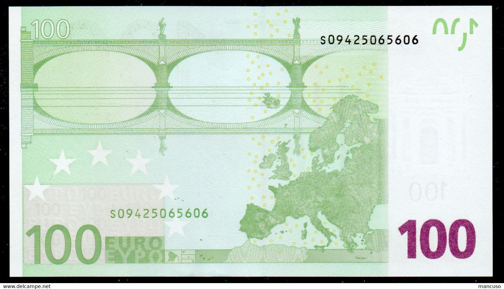 S  ITALIA  100 EURO  J012  TRICHET  AUNC/UNC - 100 Euro