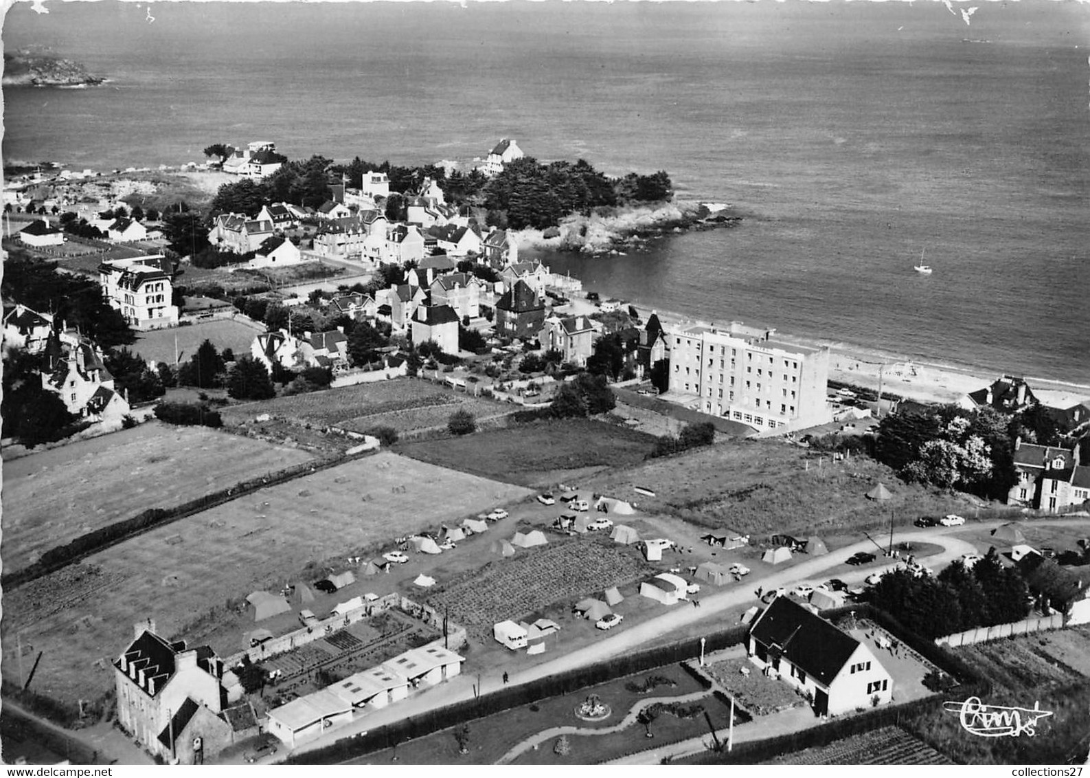 35-ROTHENEUF- VUE GENERALE AERIENNE DE LA CÔTE - Rotheneuf