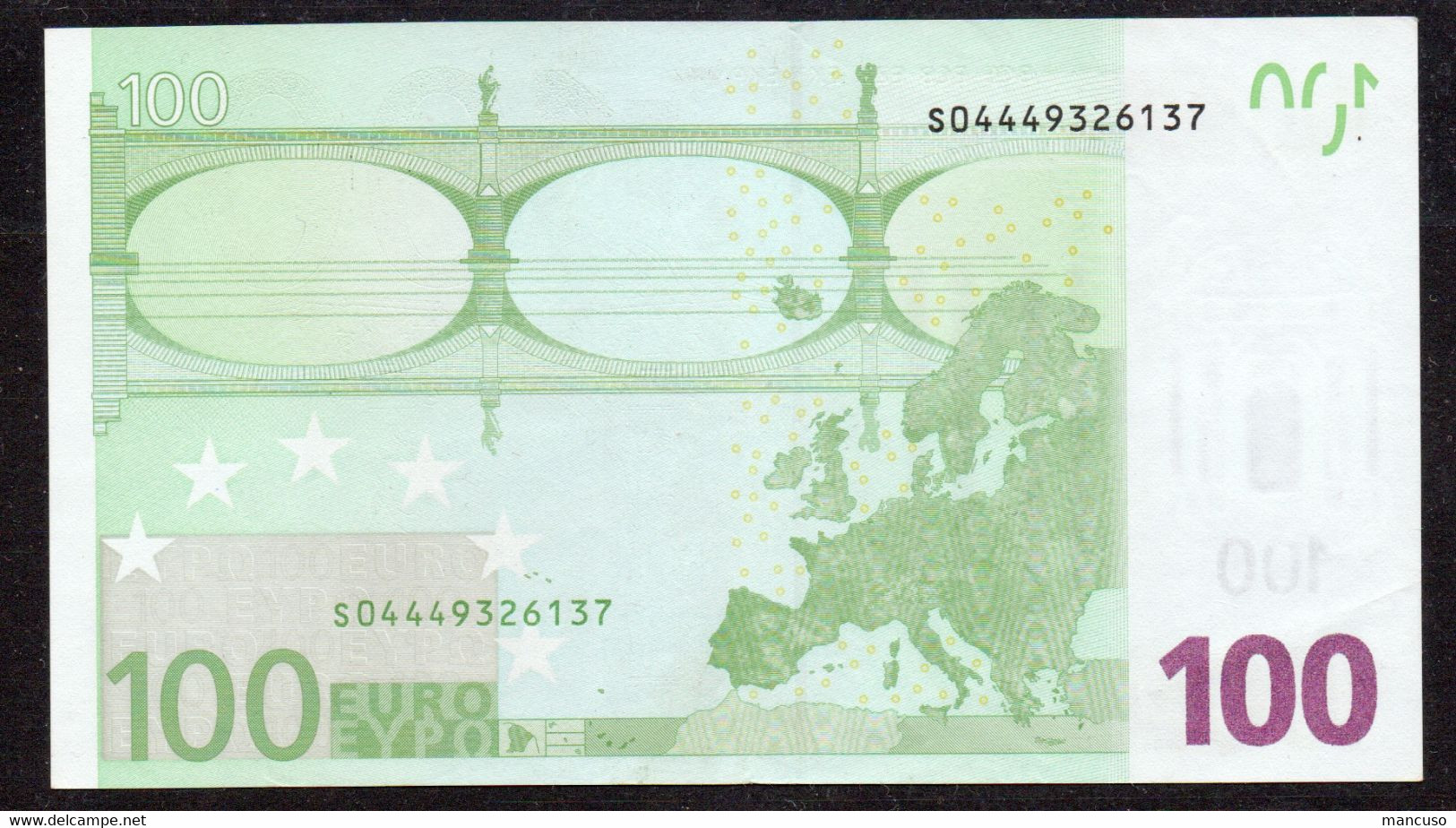 S  ITALIA  100 EURO  J006  DUISENBERG  CIRCULATED - 100 Euro