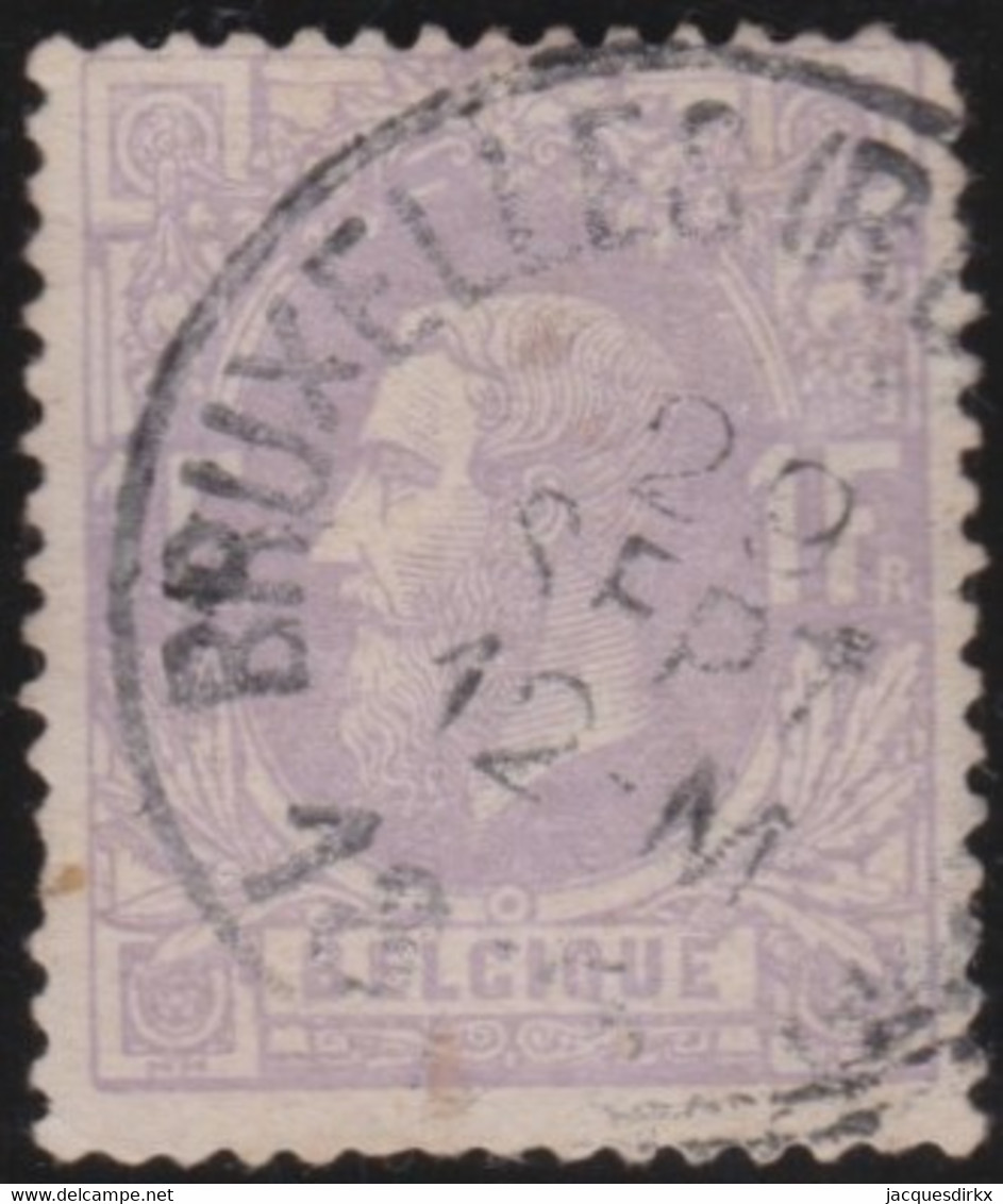 Belgie  .   OBP   .     36        .      O     .    Gebruikt  .   /   Oblitéré - 1869-1883 Leopold II.