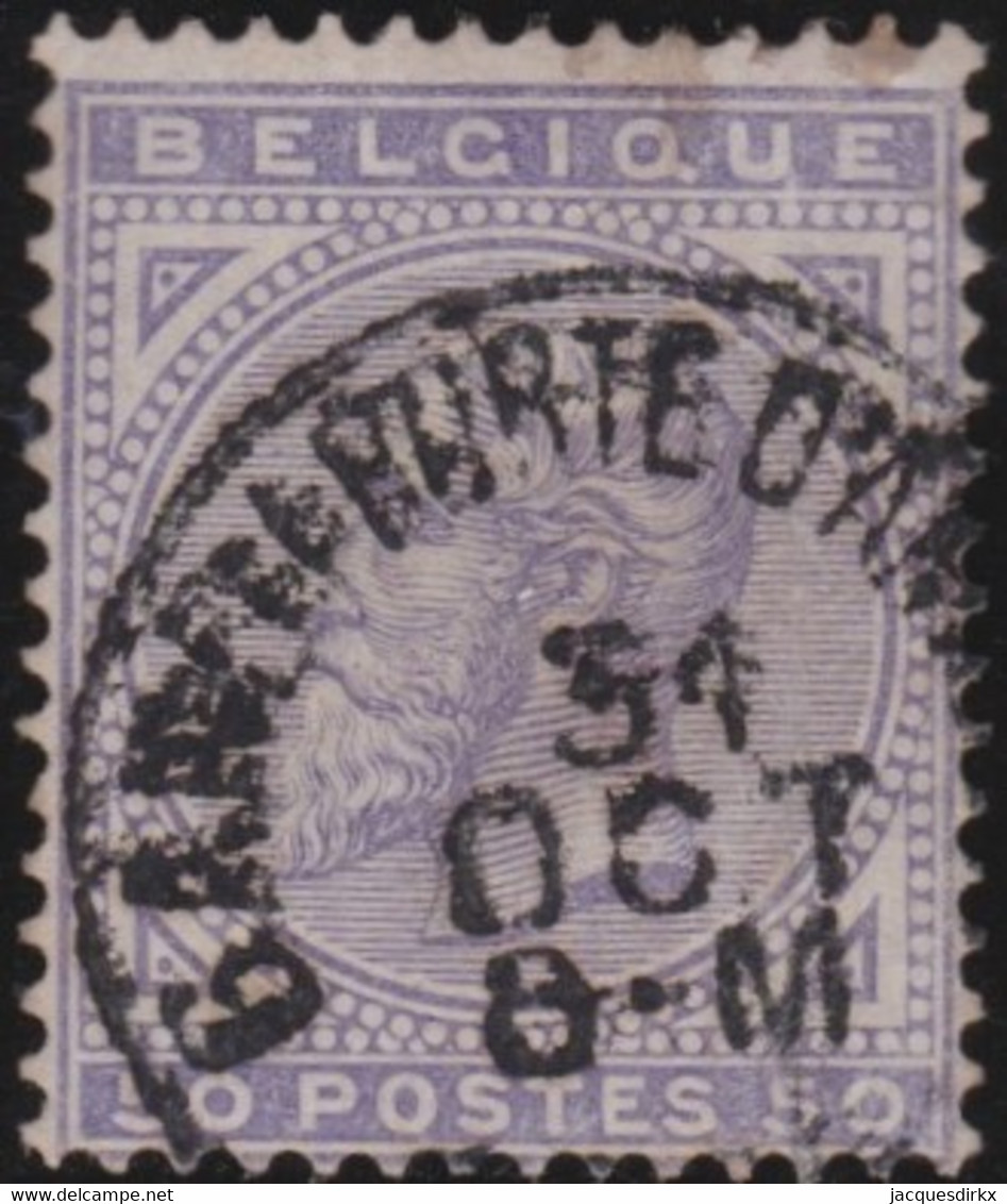 Belgie  .   OBP   .     41       .      O     .    Gebruikt  .   /   Oblitéré - 1883 Léopold II