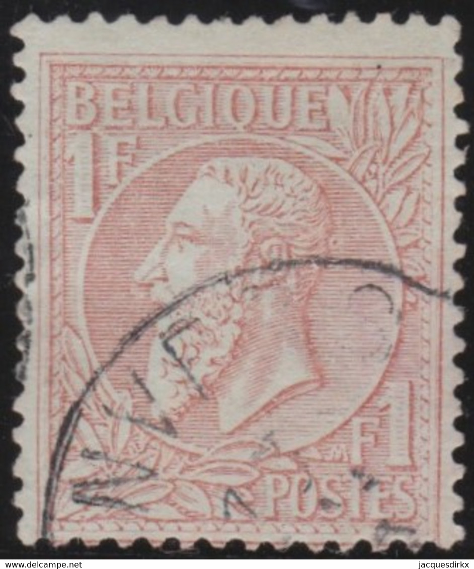 Belgie  .   OBP   .     51       .      O     .    Gebruikt  .   /   Oblitéré - 1884-1891 Léopold II