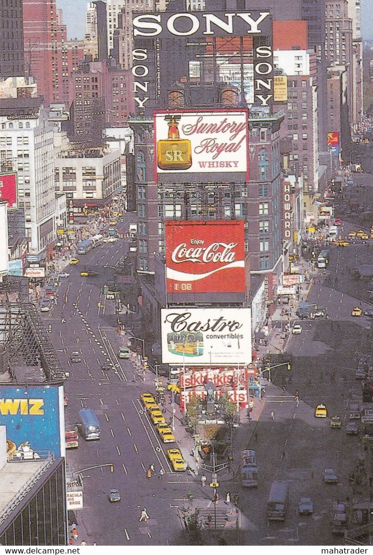 USA - New York - Times Square - Sony Coca Cola Suntory Advertisement - Time Square