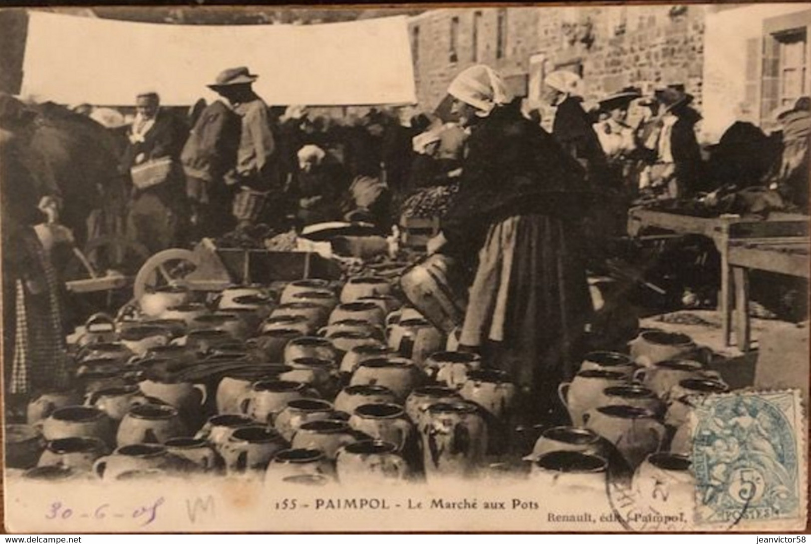 I55Paimpol Le Marché Aux Pots Renault,édit,Paimpol 1905 - Paimpol