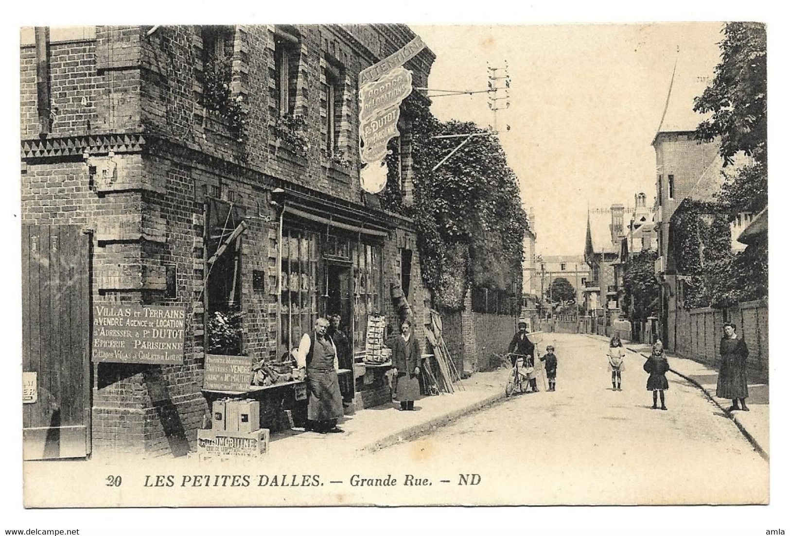 CP DEPT 76   20 LES  PETITES DALLES GRANDE RUE - Autres & Non Classés