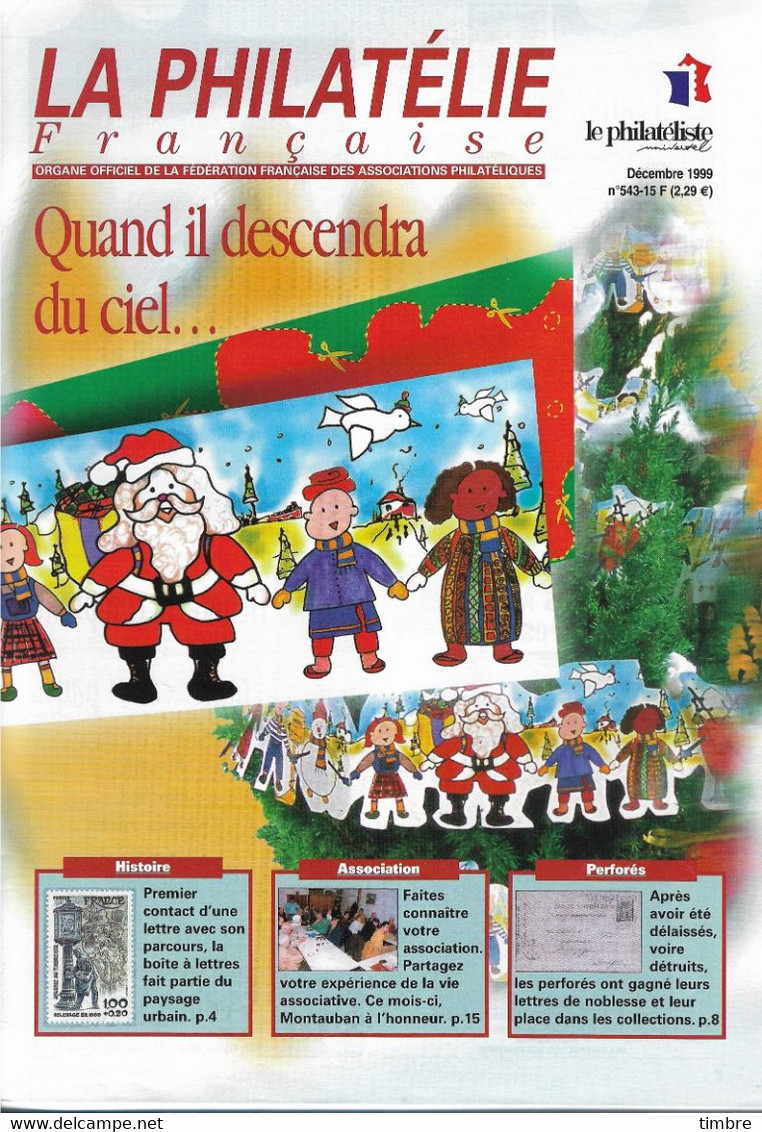 La Philatélie Française 543 De Décembre 1999 Article Sur Perforés - Postwaardestukken