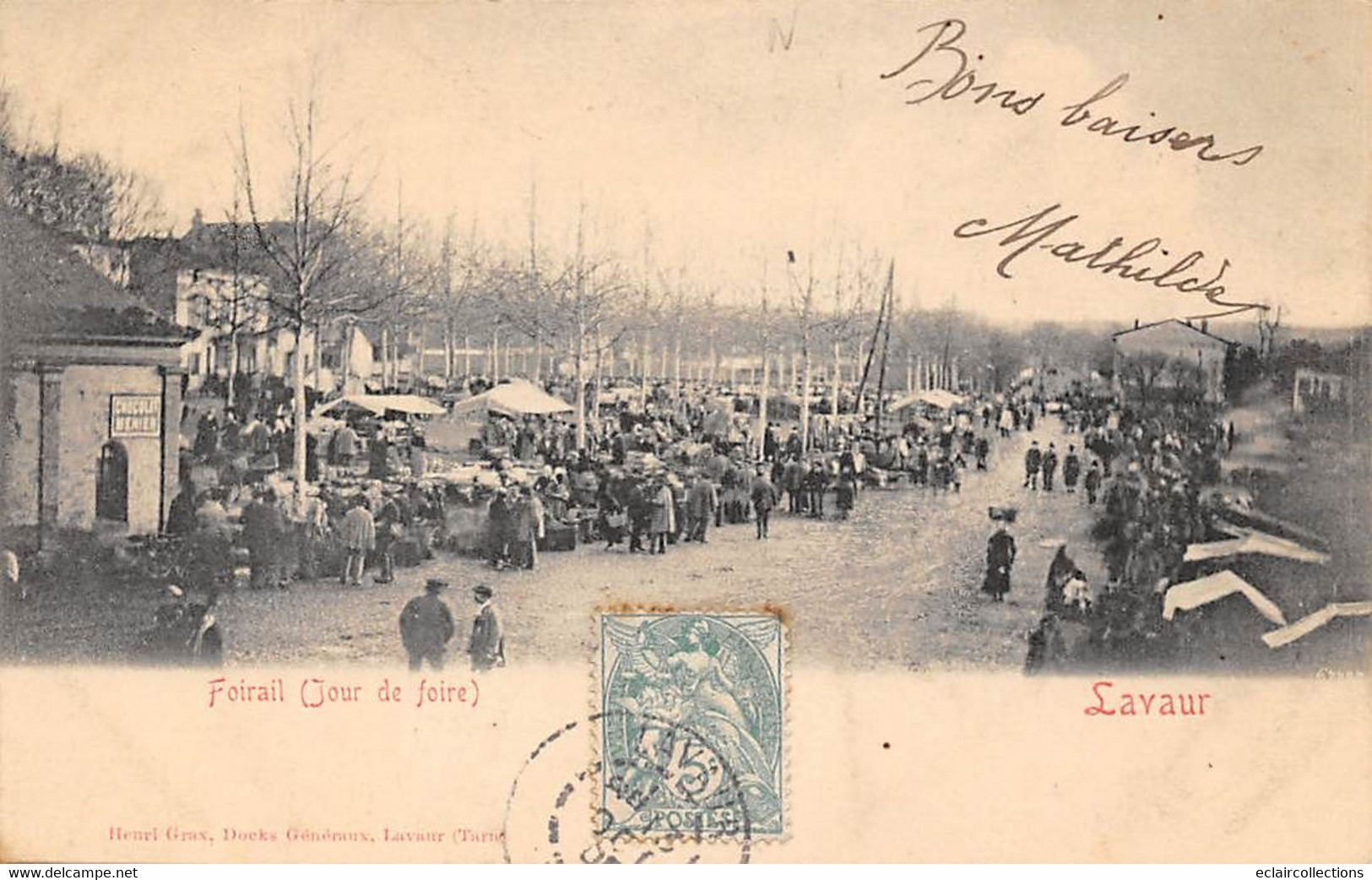 Lavaur             81            Le Foirail  Un Jour De Foire       (voir Scan) - Lavaur