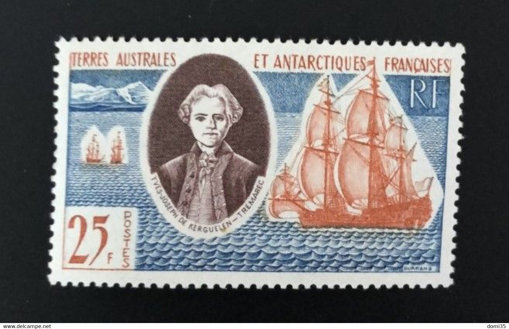 TAAF Yvert N° 18 ** ; Chevalier Yves Joseph De Kerguelen ; Neuf Sans Charnière, Très Beau - Unused Stamps