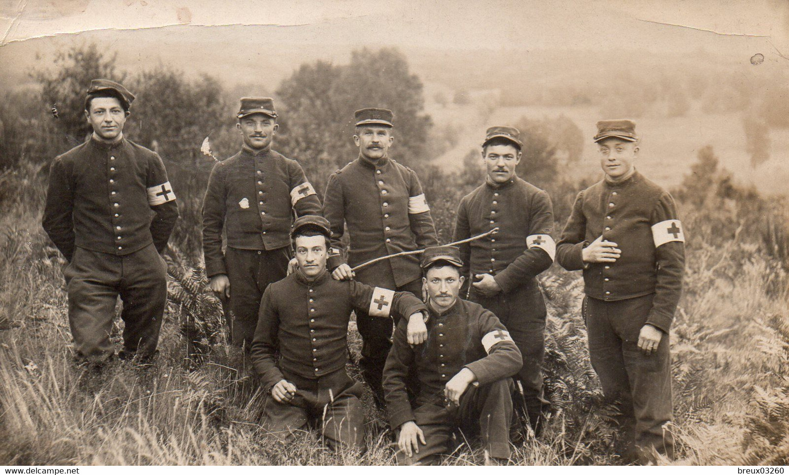 CP- Soldats, Au Repos - INFIRMIERS -( 105 ème. R.I- RIOM -63.)- - Andere & Zonder Classificatie