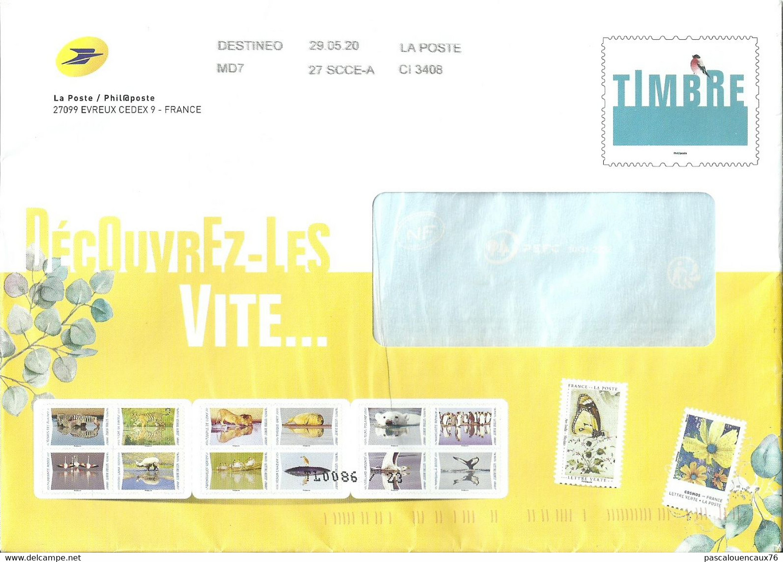 Lot de vingt PAP entiers postaux différents - La Poste / Phil@poste - Voir scans