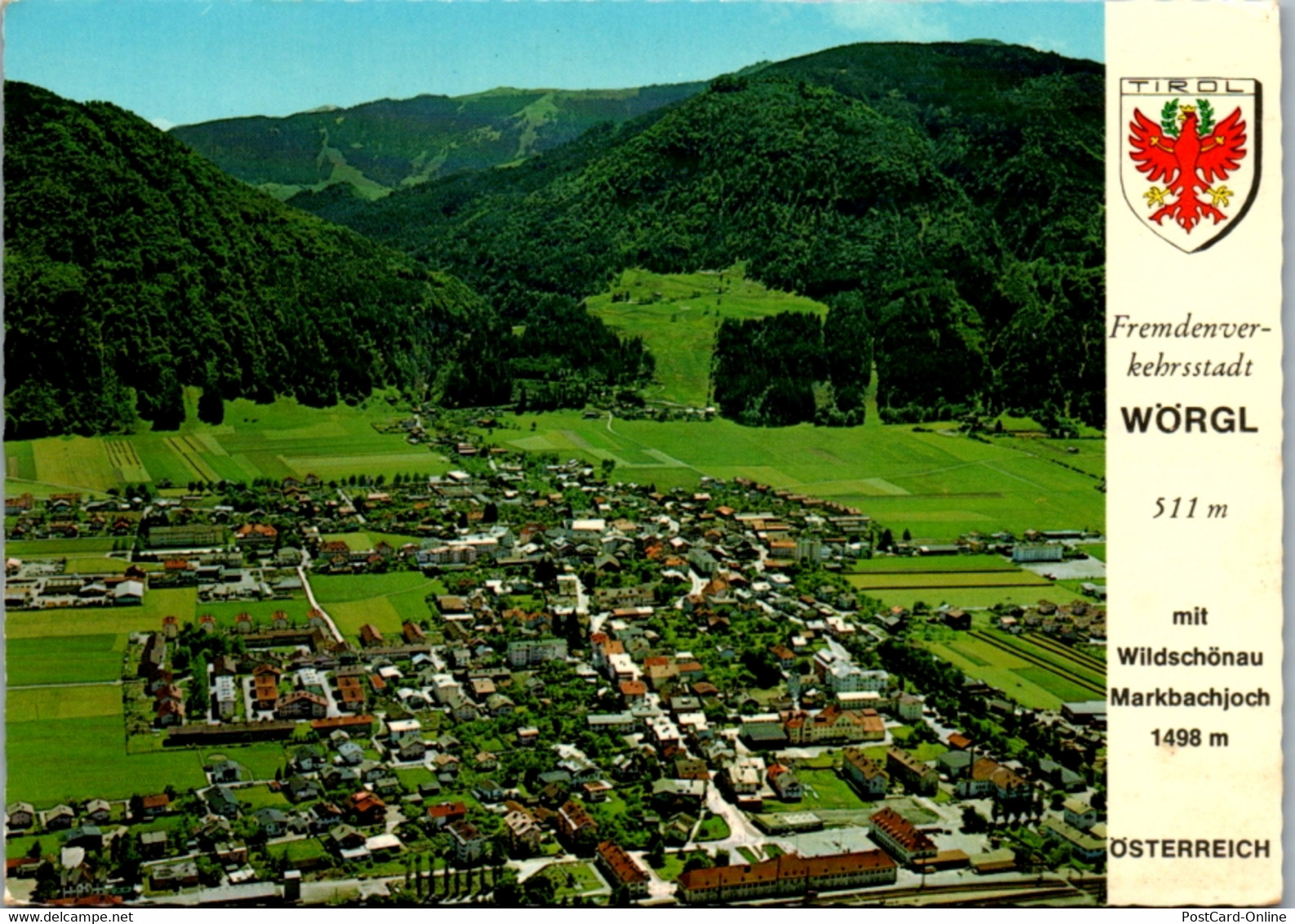 7745 - Tirol - Wörgl Im Inntal , Hennersberg , Wildschönau , Markbachjoch , Panorama - Gelaufen - Wörgl