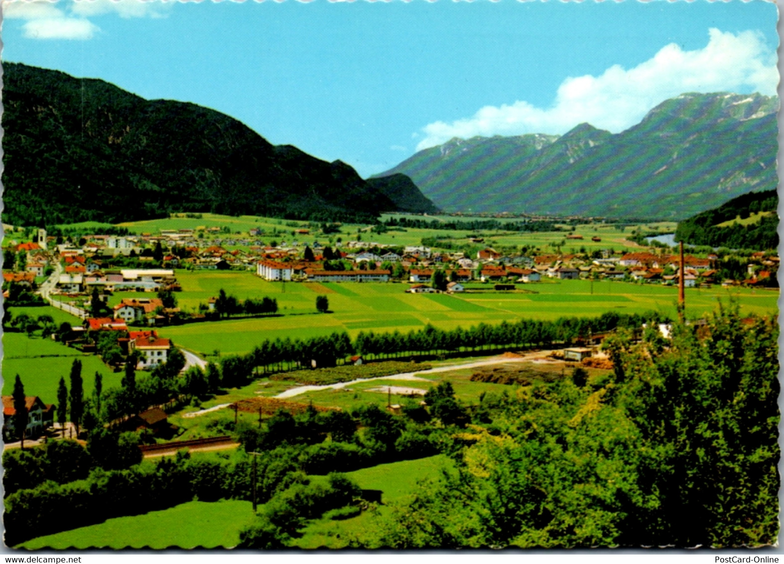 7753 - Tirol - Wörgl , Blick Ins Oberinntal Mit Sonnwendjoch - Gelaufen 1974 - Wörgl