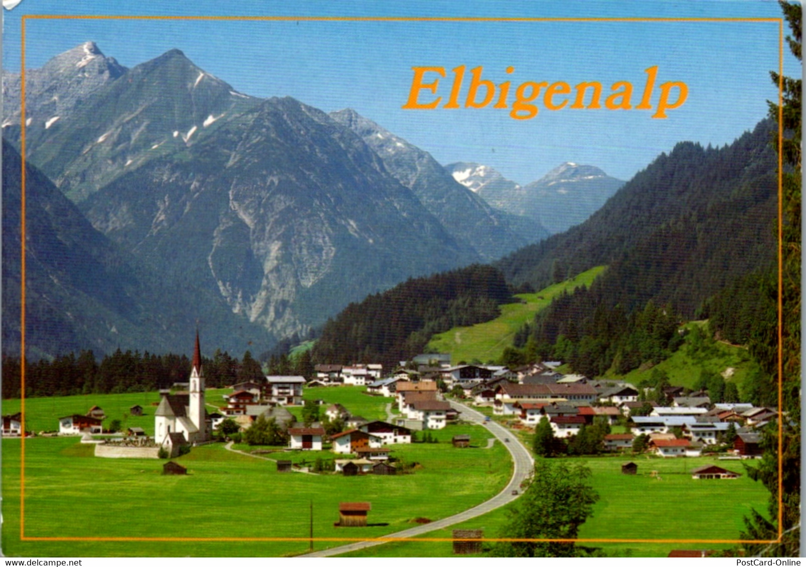 7775 - Tirol - Elbigenalp , Lechtal , Rotschrofenspitze , Grießtalerspitze , Panorama - Gelaufen - Lechtal