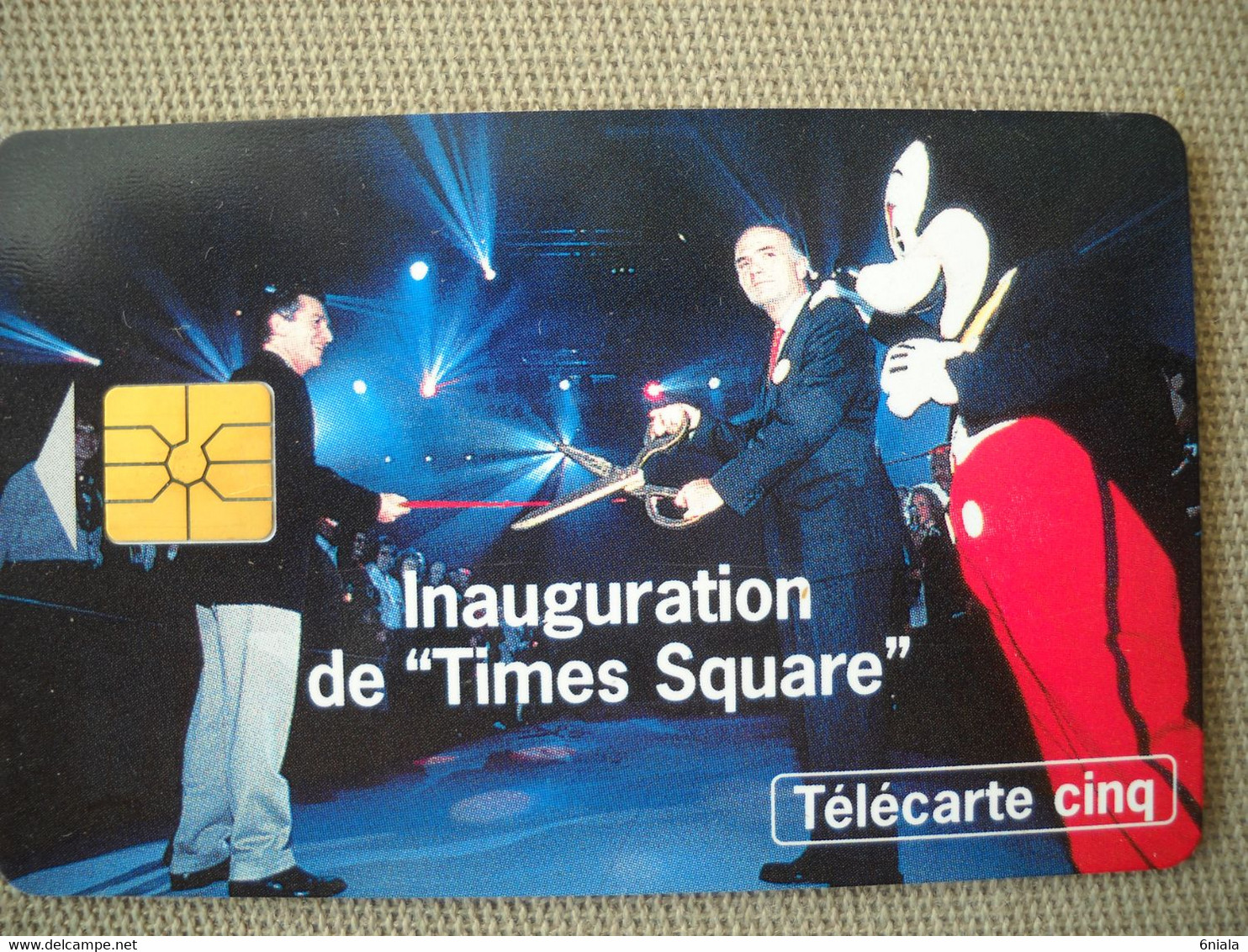 6835 Télécarte Inauguration "TIMES SQUARE" (scans Recto Verso) 5U Promotionnelle 11000 Ex 01/95  Carte Téléphone - 5 Eenheden