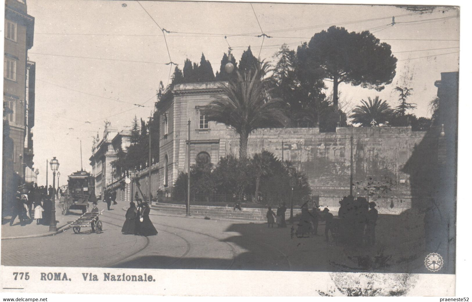 Roma-via Nazionale-npg- N.p.g. 775 -tram -animata Viagg1904 -di 117 Anni - Transportmiddelen