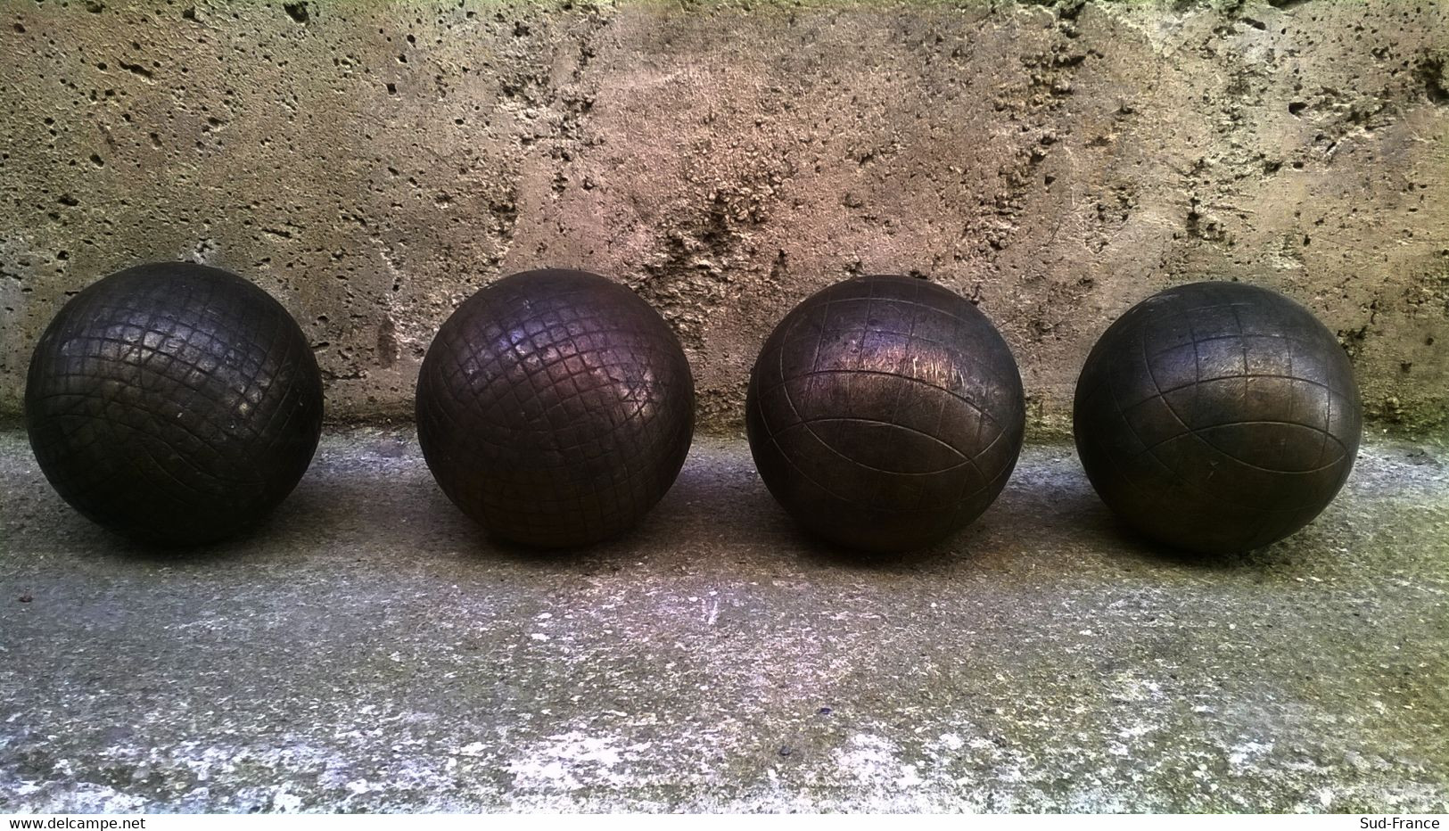 Sacoche Cuir Avec Quatre Boules Lyonnaise - Pétanque