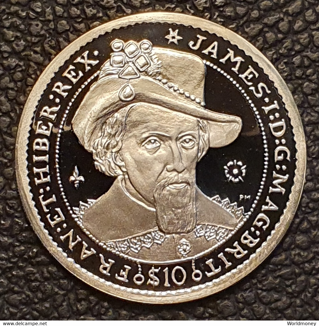 British Virgin Islands 10 Dollars 2006 (PROOF) "King James I"  Silver - British Virgin Islands