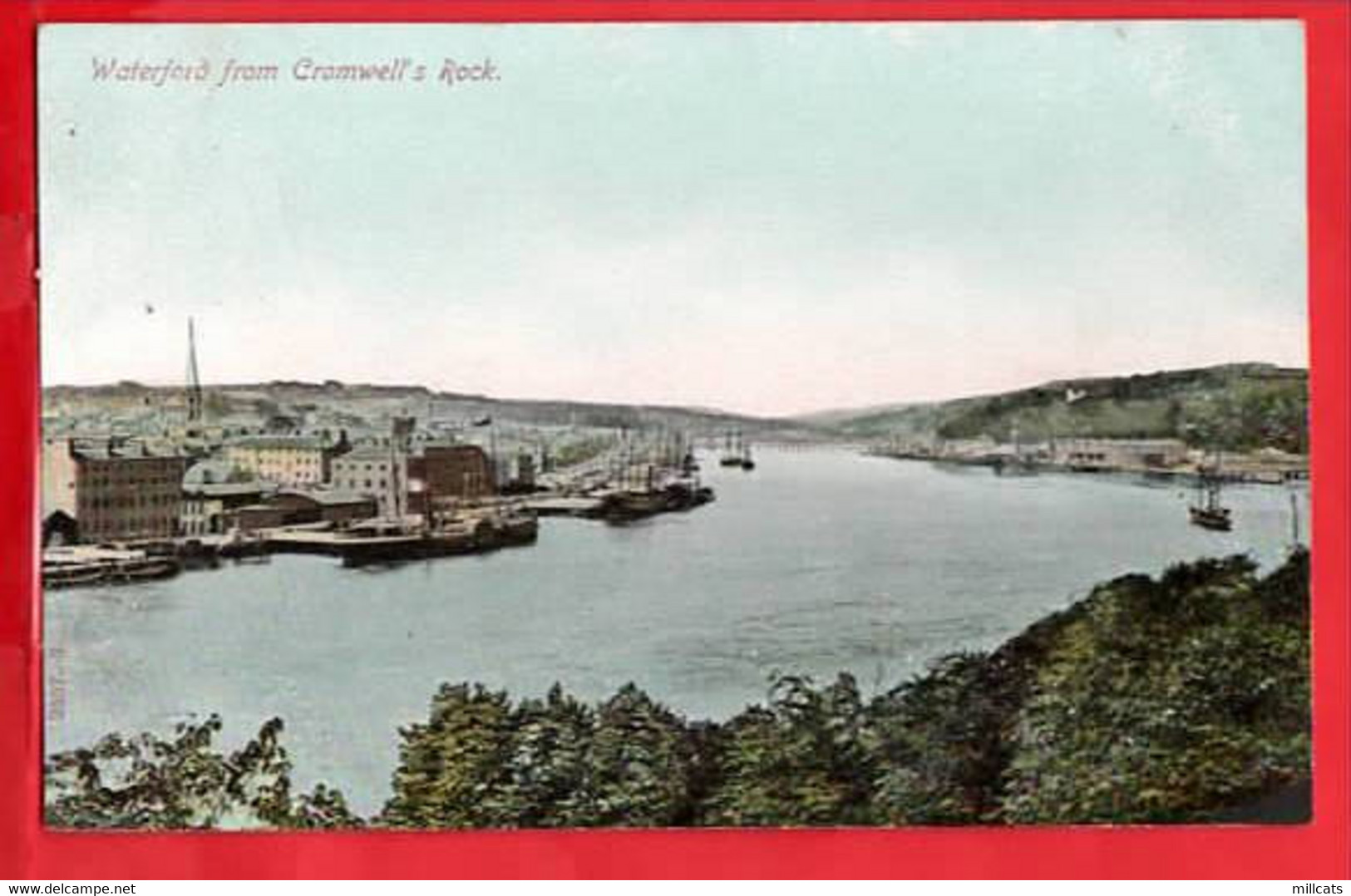 SOUTHERN IRELAND CO WATERFORD    WATERFORD   FROM CROMWELL'S ROCK  + PADDLE STEAMER - Waterford
