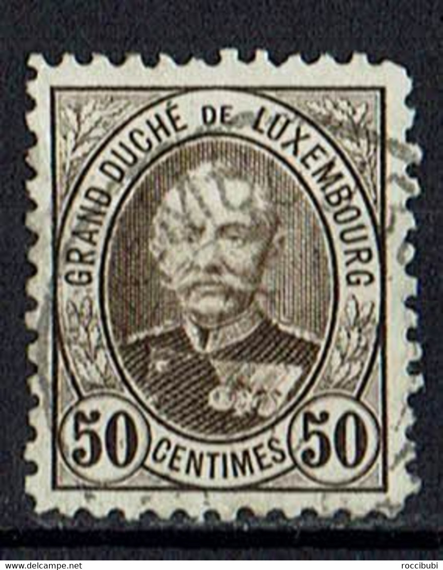 Luxemburg 1891 // Mi. 63 O // Freimarken // Großherzog Adolphe - 1891 Adolphe Front Side
