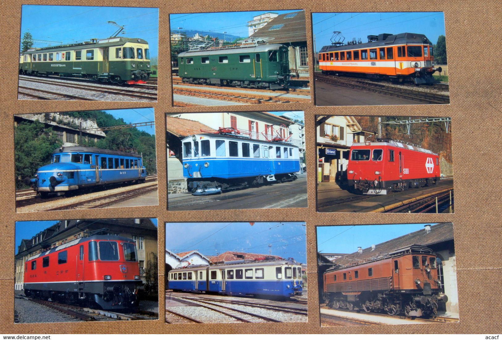 138 CPM Sur Les Trains Suisses - - 100 - 499 Postales