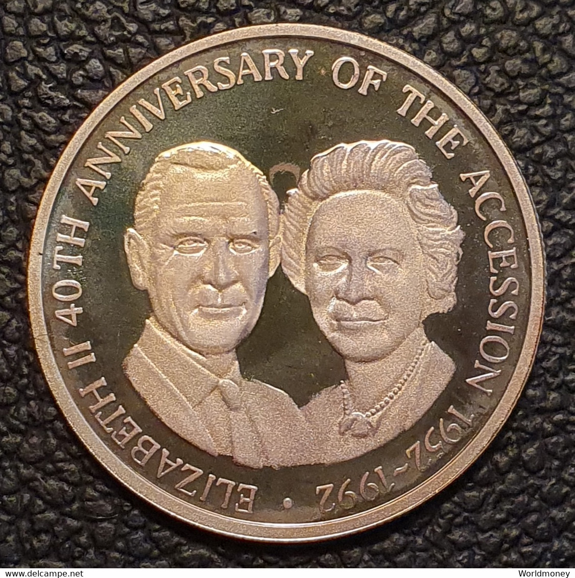 Turks And Caicos Islands 20 Crowns 1993  "Queen And Prince Philip"  (Silver - Proof) - Turks & Caicos (Inseln)