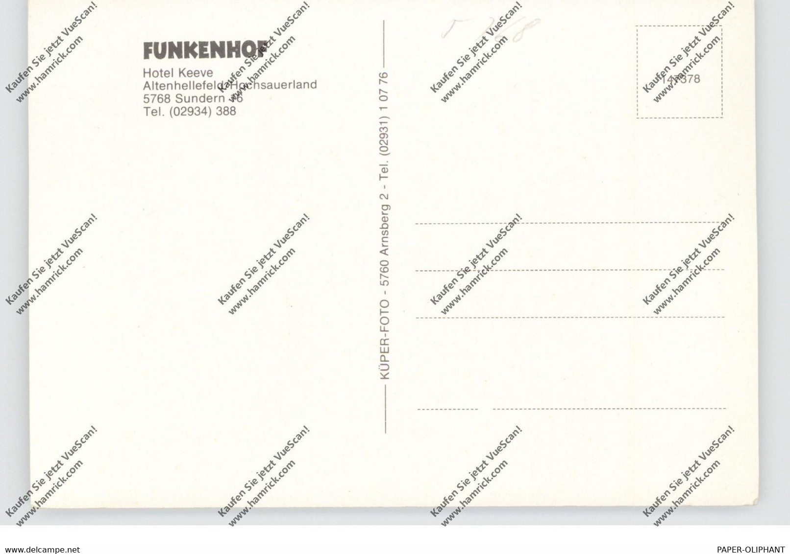 5768 SUNDERN - ALTENHELLEFELD, Funkenhof - Sundern