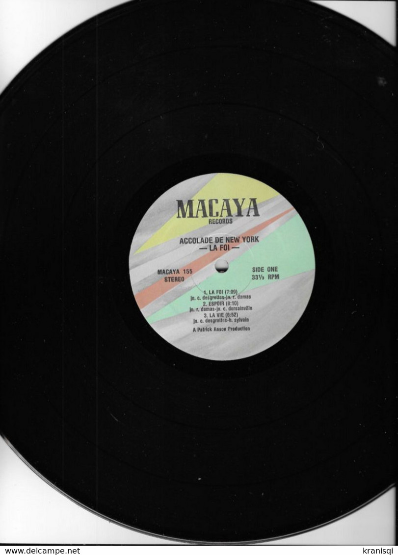 Vinyle 33 T ,      Accolade De New York ‎– La Foi - Chants Gospels Et Religieux