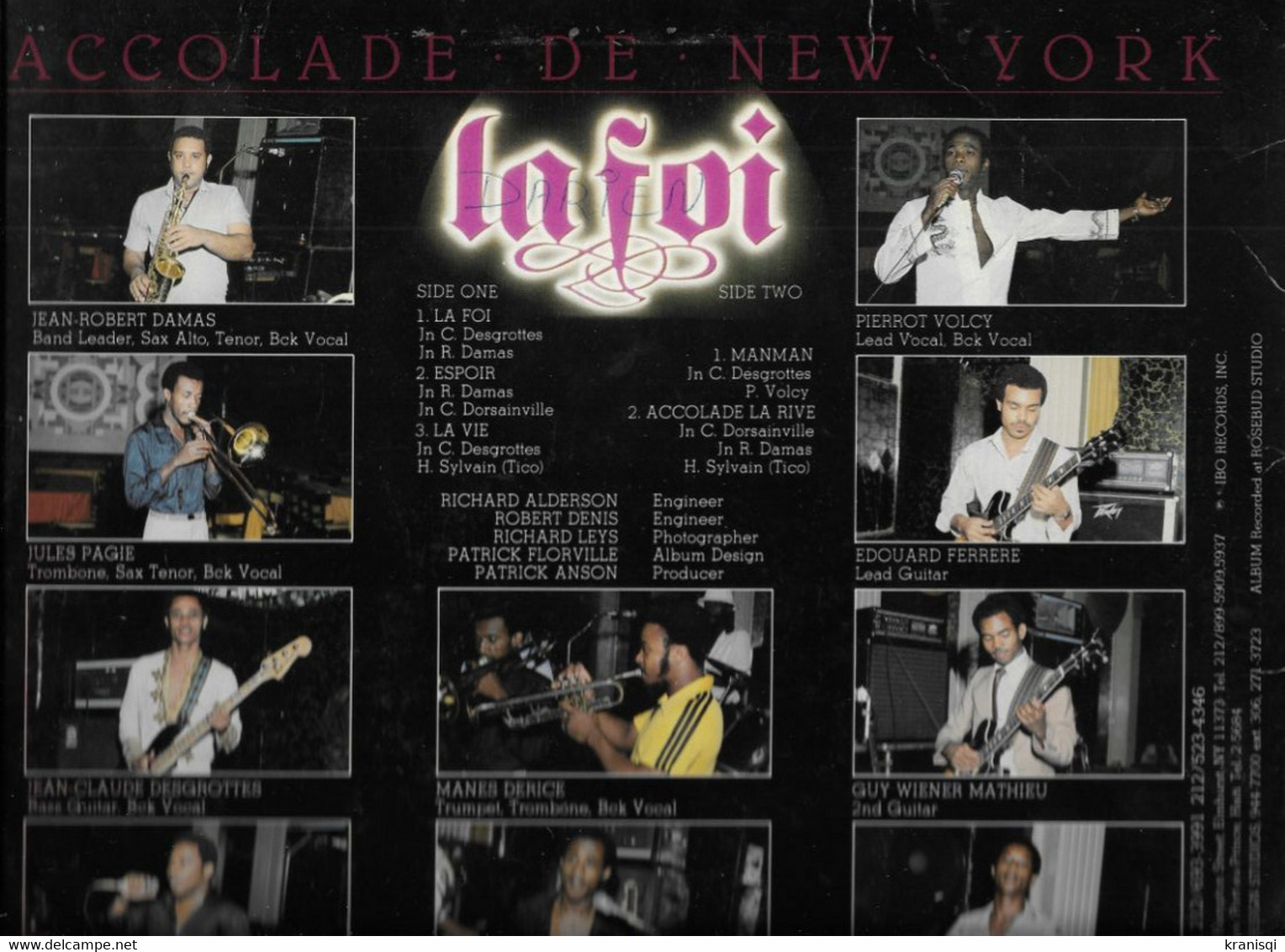 Vinyle 33 T ,      Accolade De New York ‎– La Foi - Chants Gospels Et Religieux