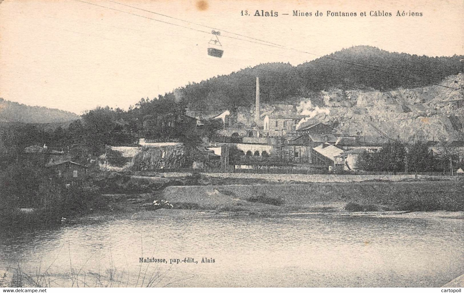 30 - Alais - Mines De Fontanes - Câbles Aériens - Alès