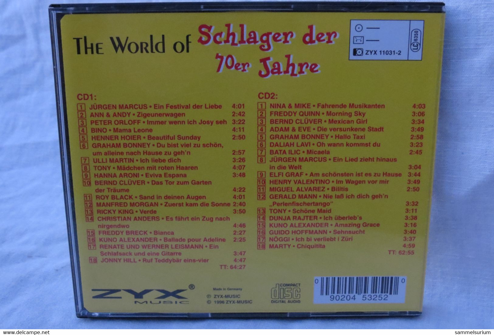 2 CDs "The World Of Schlager Der 70er Jahre" Div. Interpreten - Hit-Compilations