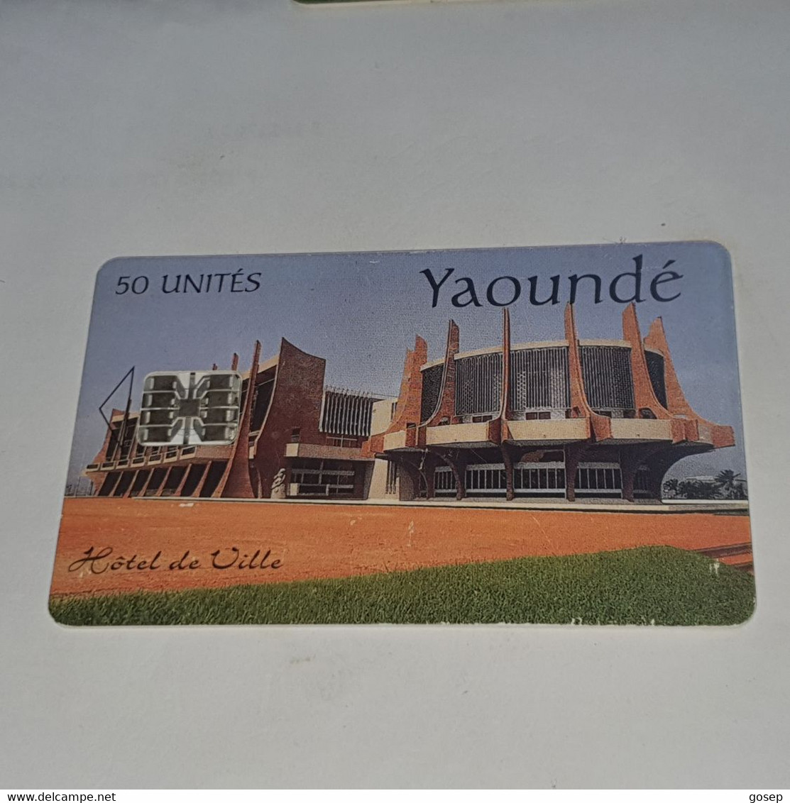 Cameroon-(CM-36)-yaounde-(2)-(50units)-(01112578)-used Card+1card Prepiad - Kamerun