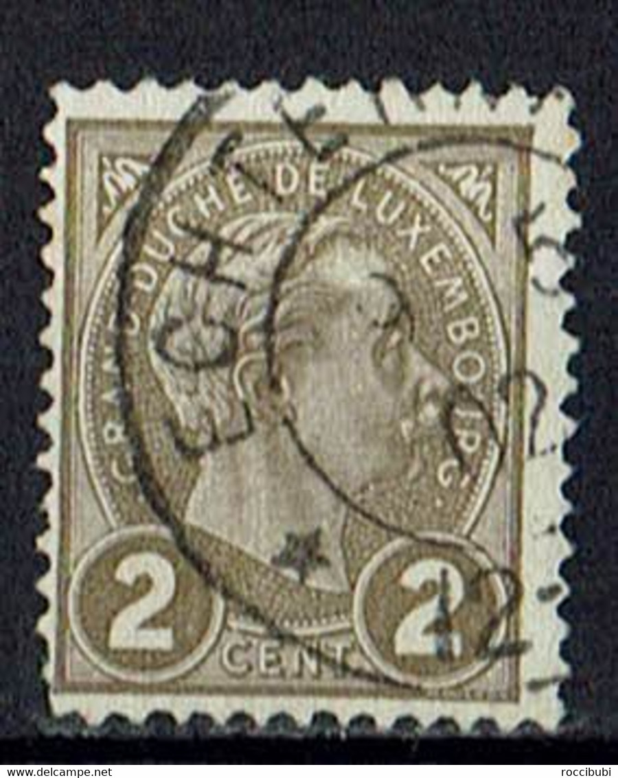 Luxemburg 1895 // Mi. 68 O // Freimarken // Großherzog Adolphe - 1895 Adolphe De Profil