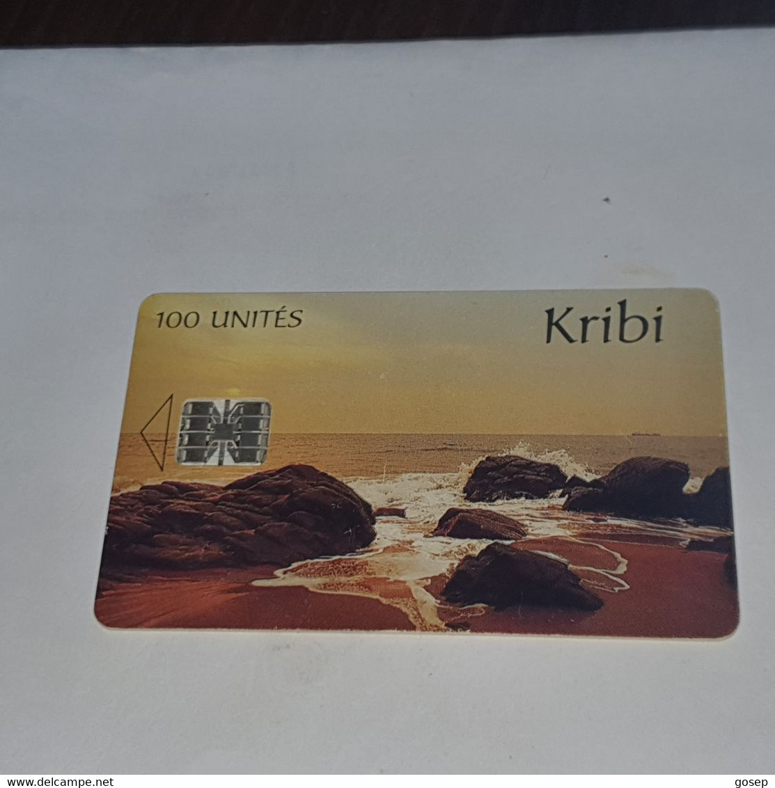 Cameroon-(CM-40)-kribi-(8)-(100units)-(01147571)-used Card+1card Prepiad - Cameroon