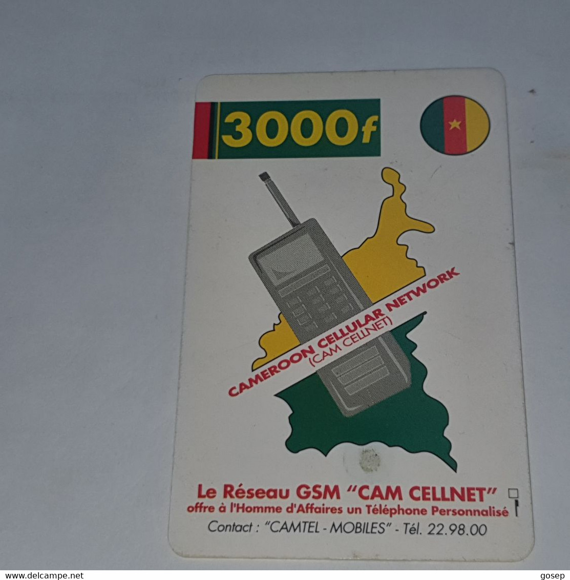 Cameroon-(CM-C-01)-gsm Cellnet-(9)-(3000f)-(a)-used Card+1card Prepiad - Cameroon