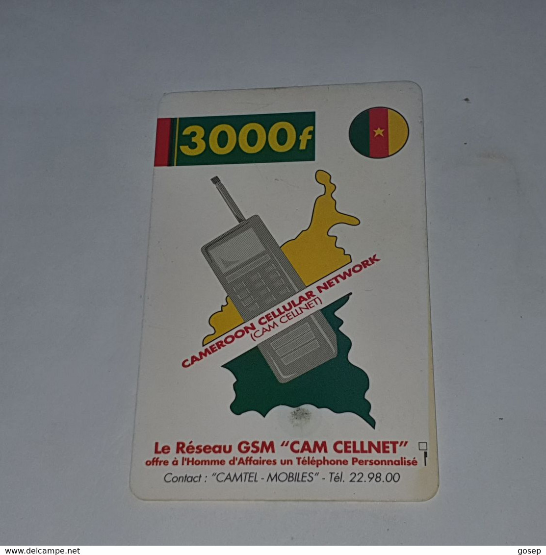 Cameroon-(CM-C-01b)-gsm Cellnet-(11)-(3000f)-(c)-used Card+1card Prepiad - Cameroon