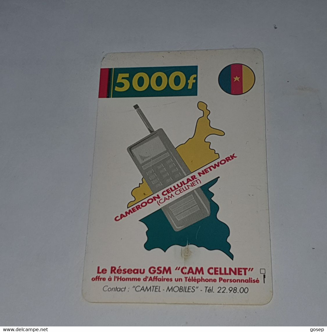 Cameroon-(CM-C-02)-gsm Cellnet-(13)-(5000f)-(a)-used Card+1card Prepiad - Kamerun