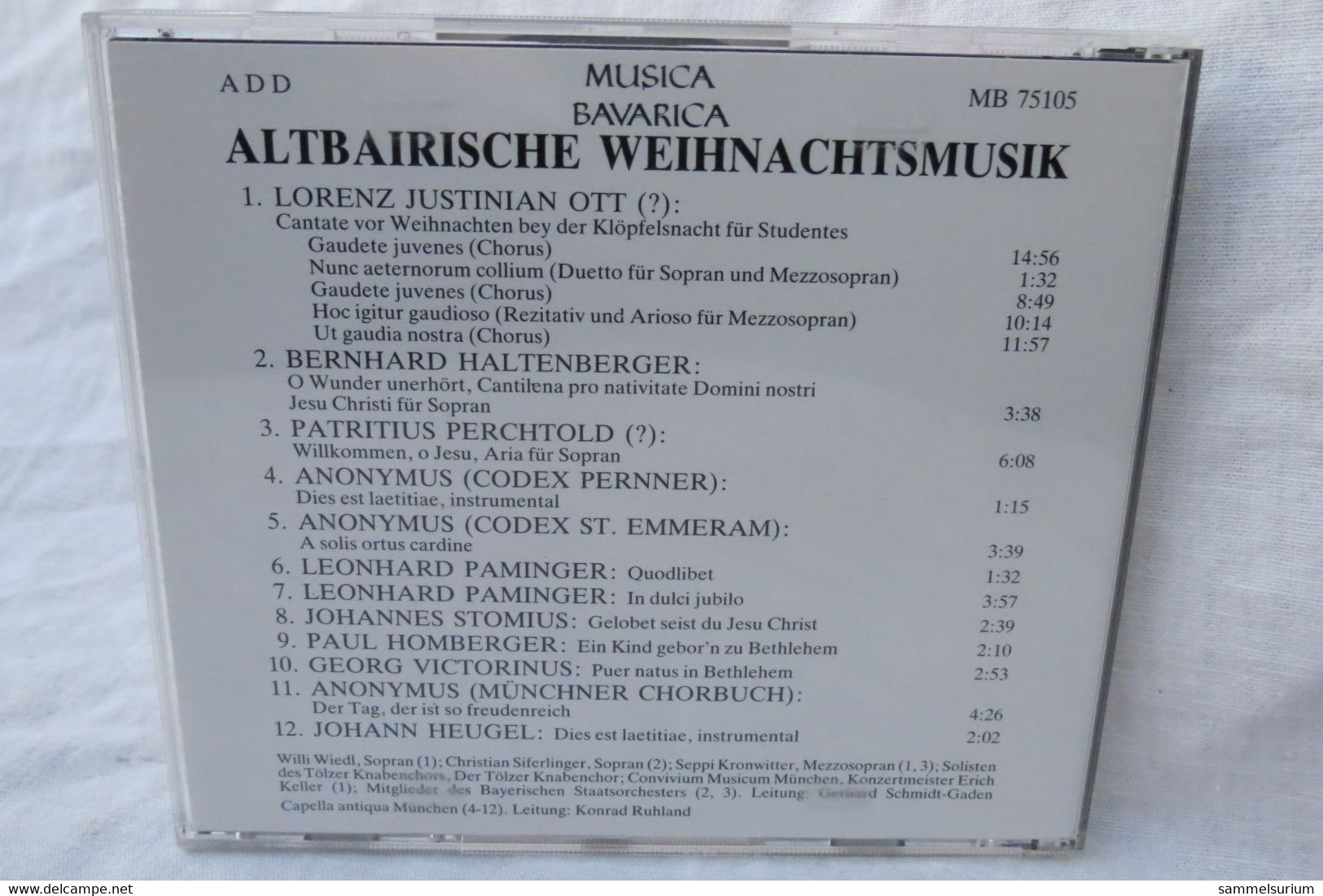 CD "Tölzer Knabenchor" Altbairische Weihnachtsmusik - Chants De Noel