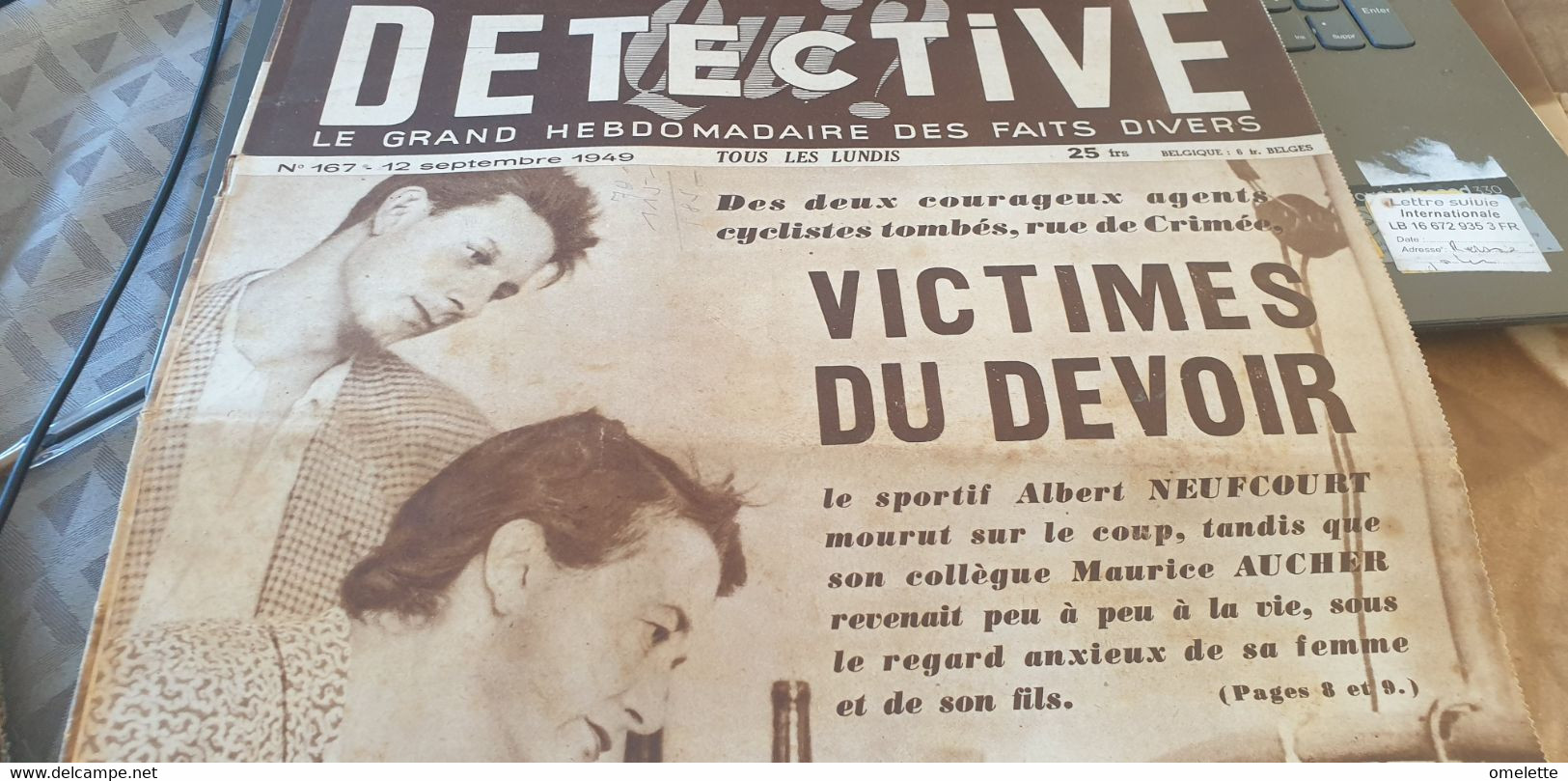 DETEC 49/PARIS VICTIMES/RENE LA CANNE GIRIER /LEGION ETRANGERE / - 1900 - 1949