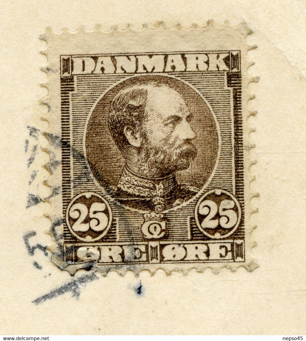 Danemark.esperanto.portrait Photographique D'un Membre Contrecollé Sur La Carte.circulé Le 8-6-1906. - Esperanto