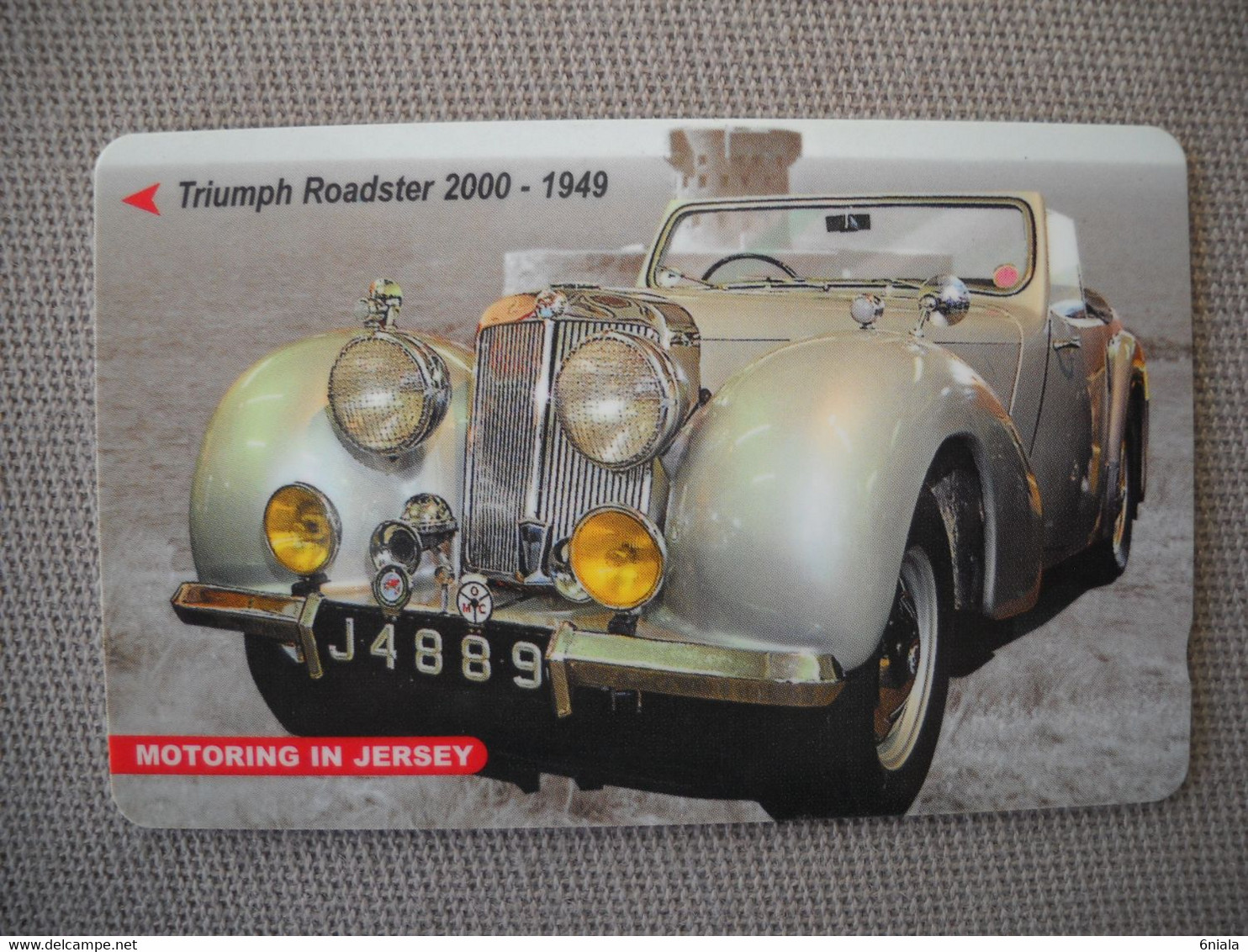 6854 Télécarte Collection TRIUMPH ROADSTER 2000 1949 VOITURE ANCIENNE JERSEY    (scans Recto Verso)  Carte Téléphone - Cars