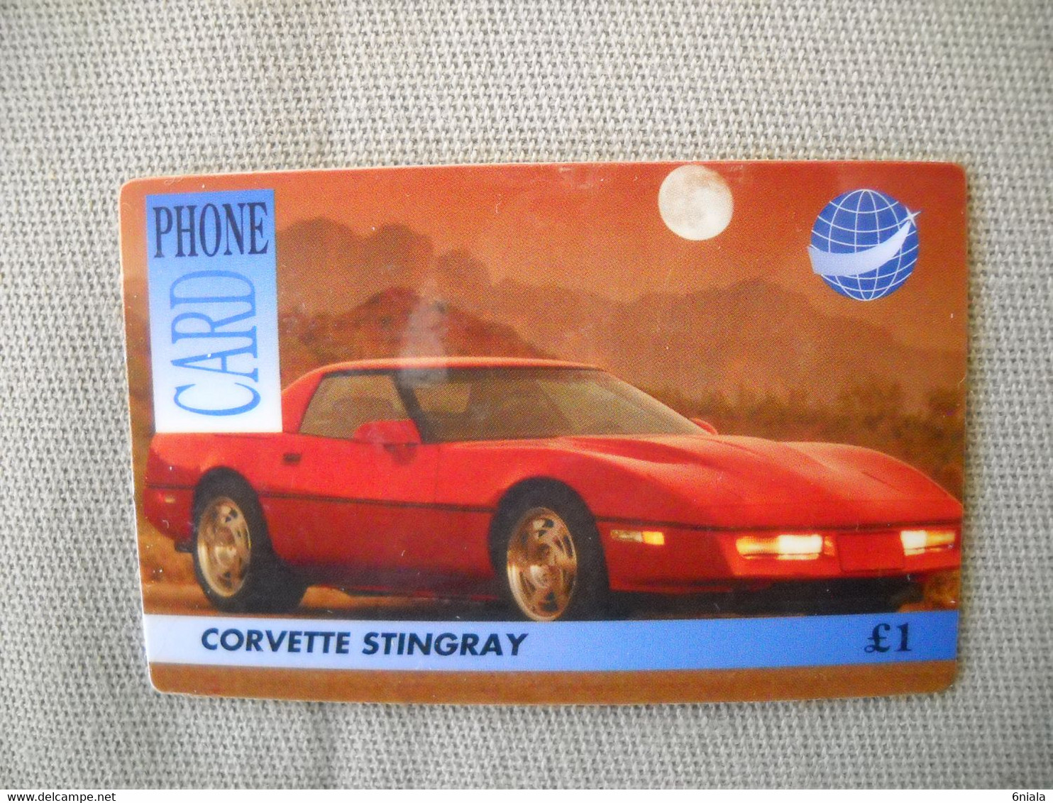 6859 Télécarte Collection  VOITURE CORVETTE STINGRAY   (scans Recto Verso)  Carte Téléphone - Voitures